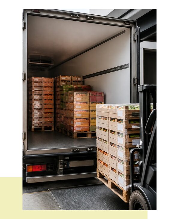 Перевозка сельхозпродукции на паллетах с доставкой в Брянск